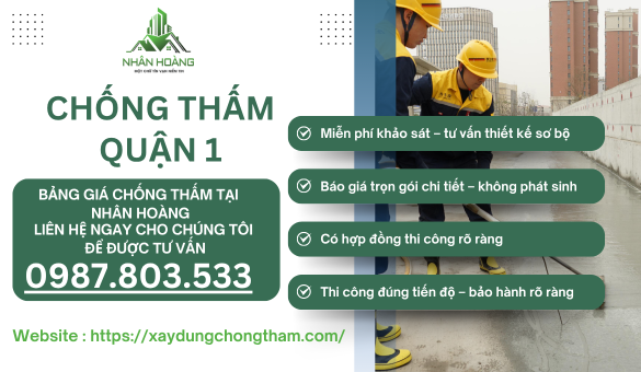Dịch Vụ Chống Thấm Uy Tín Giá Rẻ Tại TP.HCM